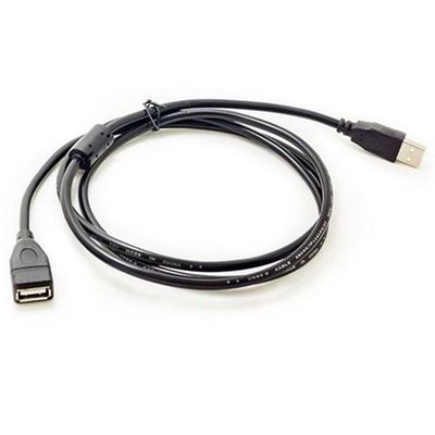 Szybki czarny przedłużacz USB 2.0 1,5 m męski na żeński kabel USB