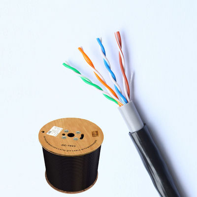 Kabel sieciowy Cat5e w oplocie z PVC 305m Kabel UTP Outdoor Cat5e