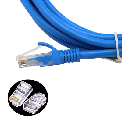Kabel krosowy Rj45 Cat5e Utp Komputerowy kabel komunikacyjny LAN Niebieski 3M