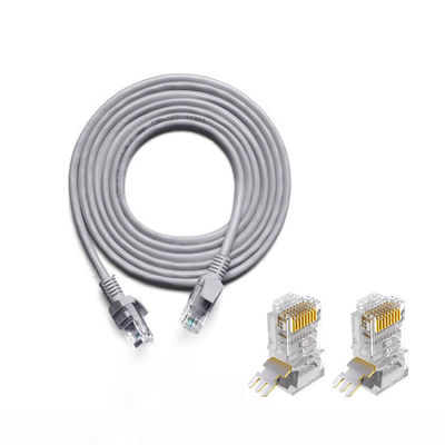 8-rdzeniowy 2-metrowy kabel Ethernet UTP Cat5e Mylar spiralnie owinięty