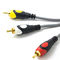 3-żyłowy przewód miedziany 3 RCA do 3 RCA Stereofoniczny kabel audio OD13,5 mm